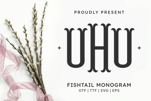 Fishtail Monogram Regular Font: A Fresh Take on Display Typography
